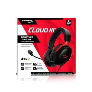 casque gaming hyperx cloud iii filaire (black / red / pink)